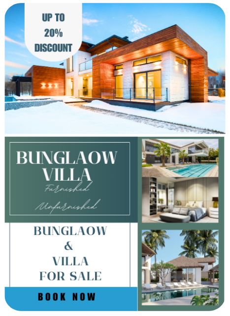 bunglaow villa sale round border